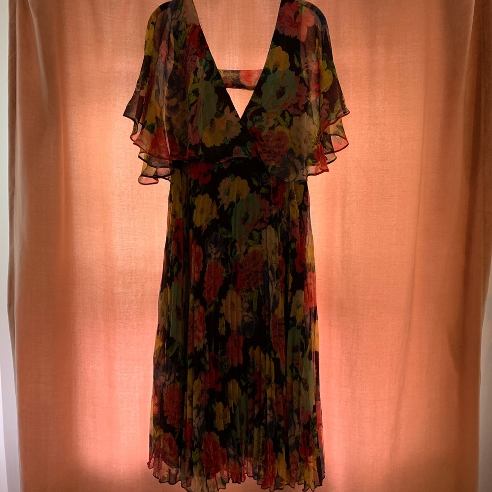 ASOS Floral Pleated Dress